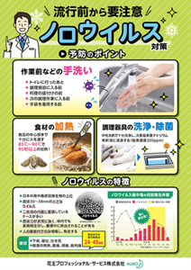 ノロウイルス対策ポスター3の画像