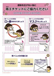 咳エチケット啓発ポスターの画像