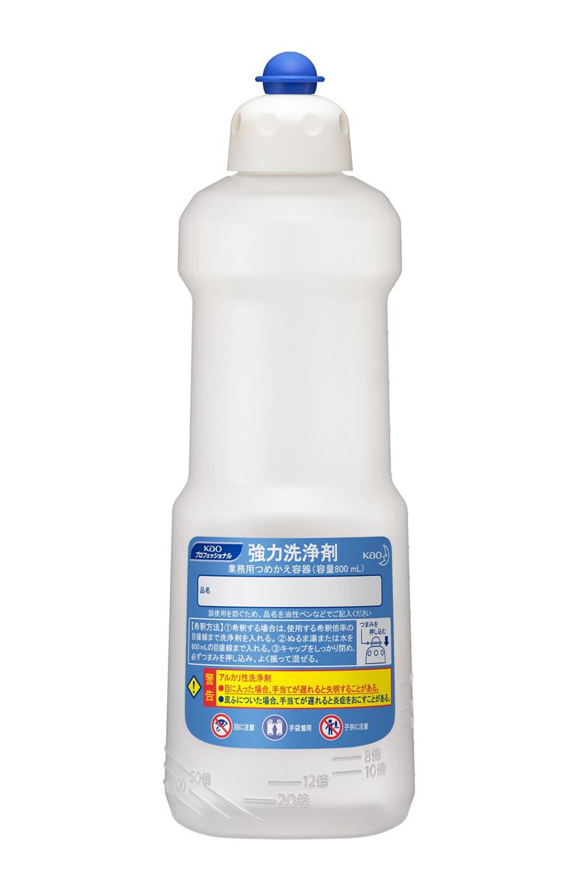 花王プロフェッショナル・サービス | 製品情報 | 強力洗浄剤 業務用つめかえ容器 ８００ｍＬ