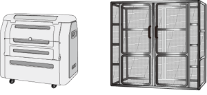 専用ごみ置き場のイラスト