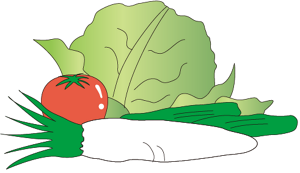 生野菜のイラスト