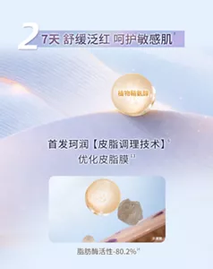 2 7天 舒缓泛红 呵护敏感肌 首发珂润【皮脂调理技术】6 优化皮脂膜13 脂肪酶活性-80.2%14