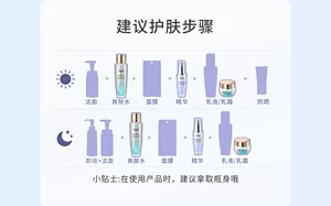 建议护肤步骤 小贴士:在使用产品时，建议拿取瓶身哦
