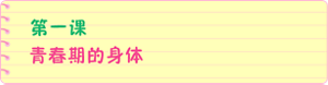 第一课 青春期的身体