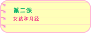 第二课 女孩和月经