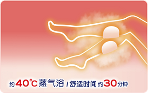 约40℃蒸气浴/舒适时间约30分钟