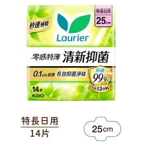 樂而雅零感特薄清新抑菌特長日用25cm