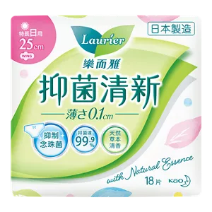 樂而雅抑菌清新絲薄特長日用25cm