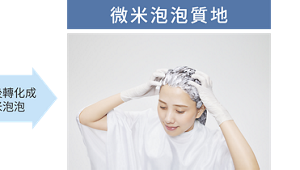 抹勻後轉化成微米泡泡