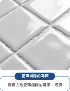 瓷磚縫隙的霉菌 輕鬆去除瓷磚縫隙的霉菌、污漬