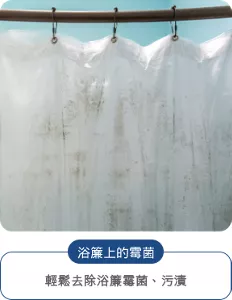 浴簾上的霉菌：輕鬆去除浴簾霉菌、污漬