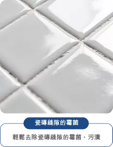 瓷磚縫隙的霉菌 輕鬆去除瓷磚縫隙的霉菌、污漬
