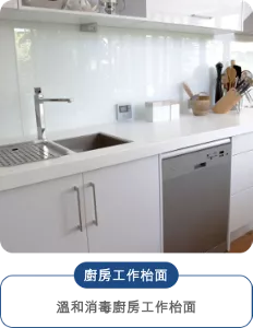 廚房工作枱面 溫和消毒廚房工作枱面