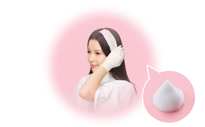 Tekstur busa lembut saat awal diaplikasikan