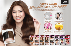 Liese Blauné Creamy Foam Color. COVER UBAN SEMUDAH PAKAI SHAMPOO!