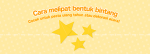 Cara melipat bentuk bintang