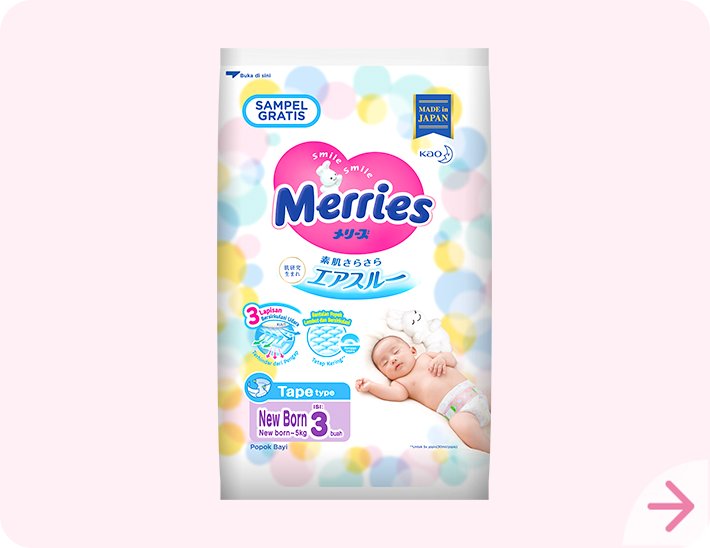 Pampers newborn merries sale