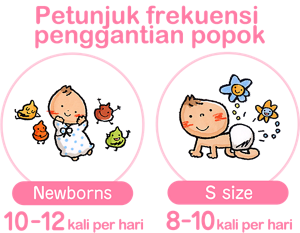 Petunjuk frekuensi penggantian popok