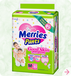 Rangkaian Produk Popok Bayi Merries | Popok Bayi No. 1 di