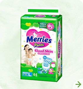 Merries Pants - Good Skin - Ukuran L size (9-14 kg)