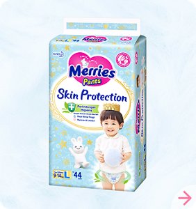 Merries Pants Skin Protection Ukuran L (9-14 kg)