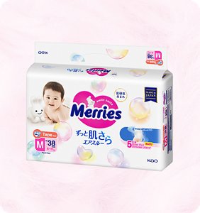 Merries Tape – Sirkulasi Udara Baik Ukuran M (6-11 kg)
