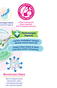 Menyerap Banyak dan Cepat-Dengan jalur serap,cairan terserap cepat dan menjaga kulit bayi tetap kering. Mengunci pipis. Lembut. Desain Lucu,Bentuk Pas Seperti Celana Dalam