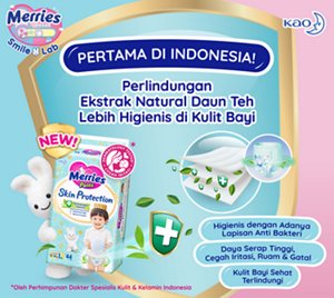PERTAMA DI INDONESIA! Perlindungan Ekstrak Natural Daun The Lebih Higienis di Kulit Bayi. Higienis dengan Adanya Lapisan Anti Bakteri. Daya Serap Tinggi,Cegah Iritasi,Ruam & Gatal. Kulit Bayi Sehat Terlindungi. ✳︎Oleh Perhimpunan Dokter Spesialis Kulit & Kelamin Indonesia