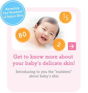 Revealing The "Numbers" of Baby's Skin Get to know more about your baby’s delicate skin! Introducing to you the “numbers” about baby’s skin