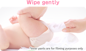 Wipe gently