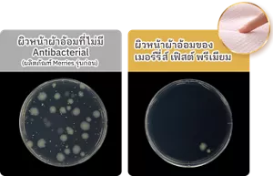 ผิวหน้าผ้าอ้อมที่ไม่มี Antibacterial (ผลิตภัณฑ์ Merries รุ่นก่อน)   / ผิวหน้าผ้าอ้อมของ เมอร์รี่ส์ เฟิสต์ พรีเมียม