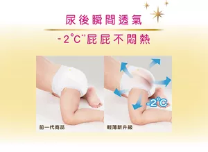 尿後瞬間透氣 -2°C*3屁屁不悶熱 前一代商品 輕薄新升級-2°C