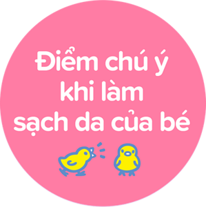Làm sạch da bé