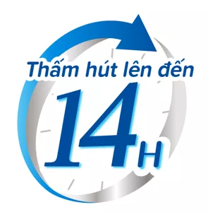 Thấm hút lên đến 14H