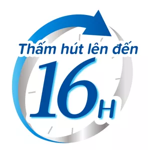 Thấm hút lên đến 16H