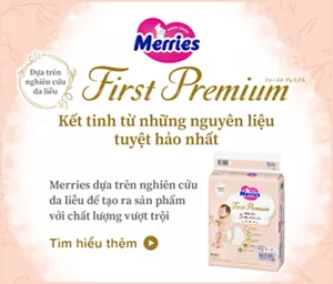 Merries First Premium Dựa trên nghiên cứu da liễu Kết tinh từ những nguyên liệu tuyệt hảo nhất Merries dựa trên nghiên cứu da liễu để tạo ra sản phẩm với chất lượng vượt trội Tìm hiểu thêm