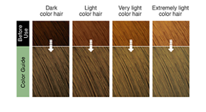 Olive Ash. After use hair image.