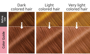 Crystal Pink. After use hair image.