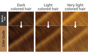 Mashmallow Brown. After use hair image.