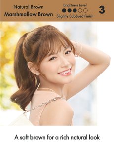 Marshmallow Brown. Brightness Level: Slightly Subdued Finish. 3 out of 5.