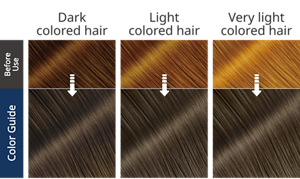 Midnight Ash. After use hair image.