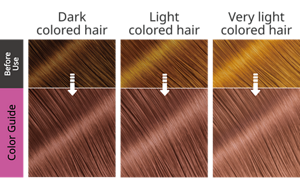 Starlight Rose. After use hair image.