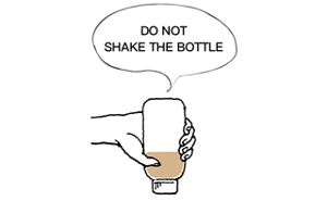 Do not shake the bottle.