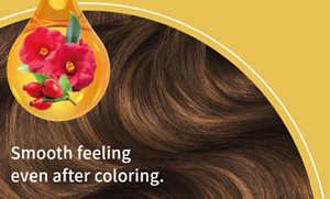 The smooth hair image after coloring.