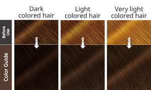 Mocha Natural Brown. After use hair image.