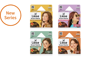 New Series, product shots of Liese Dream Palette Cream Color.