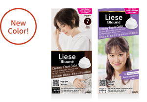 New Color! Product shots of Liese Blauné Creamy Foam Color.