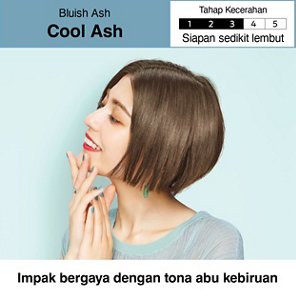 Cool Ash. Tahap Kecerahan: Sederhana Terang. 3 daripada 5