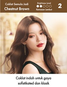 Chestnut Brown. Tahap Kecerahan: Terang 2 daripada 5