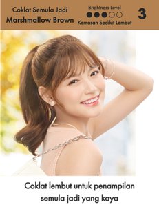 Marshmallow Brown. Tahap Kecerahan: Terang 3 daripada 5